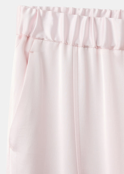 Satin trousers with side openings