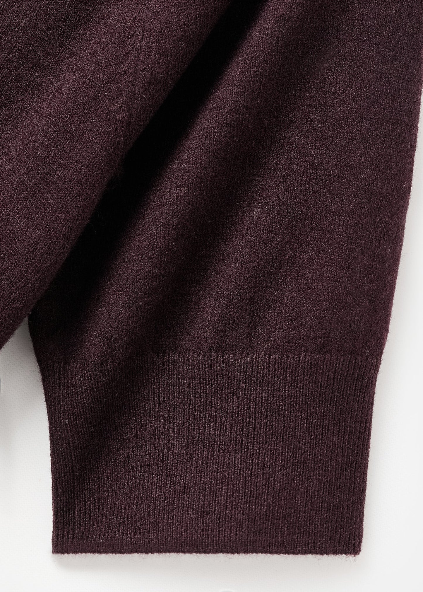 Short-sleeved wool-blend sweater