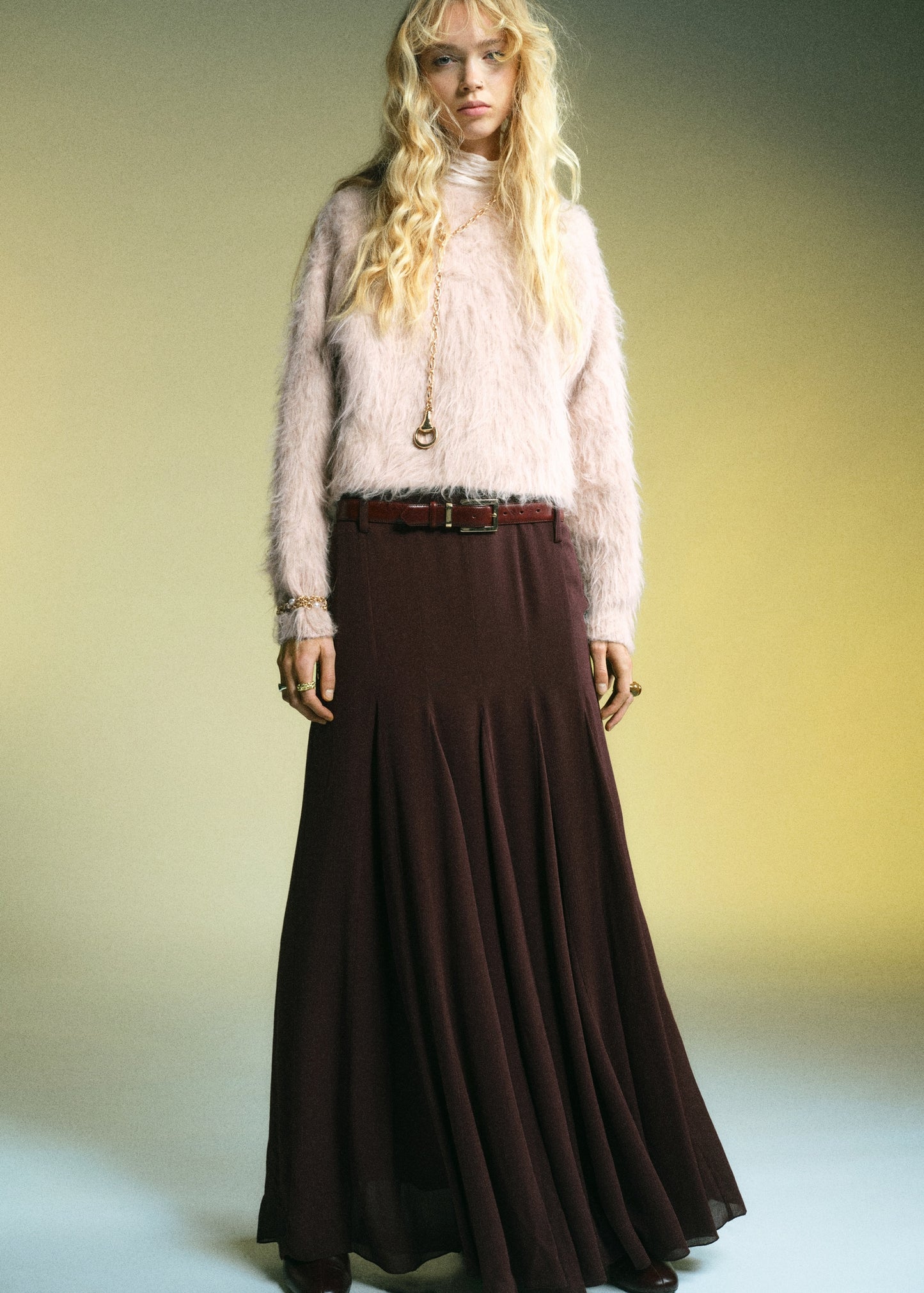 Fur-effect sweater