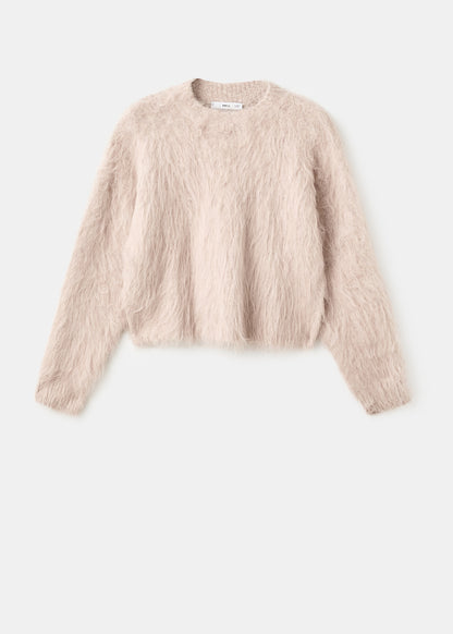 Fur-effect sweater