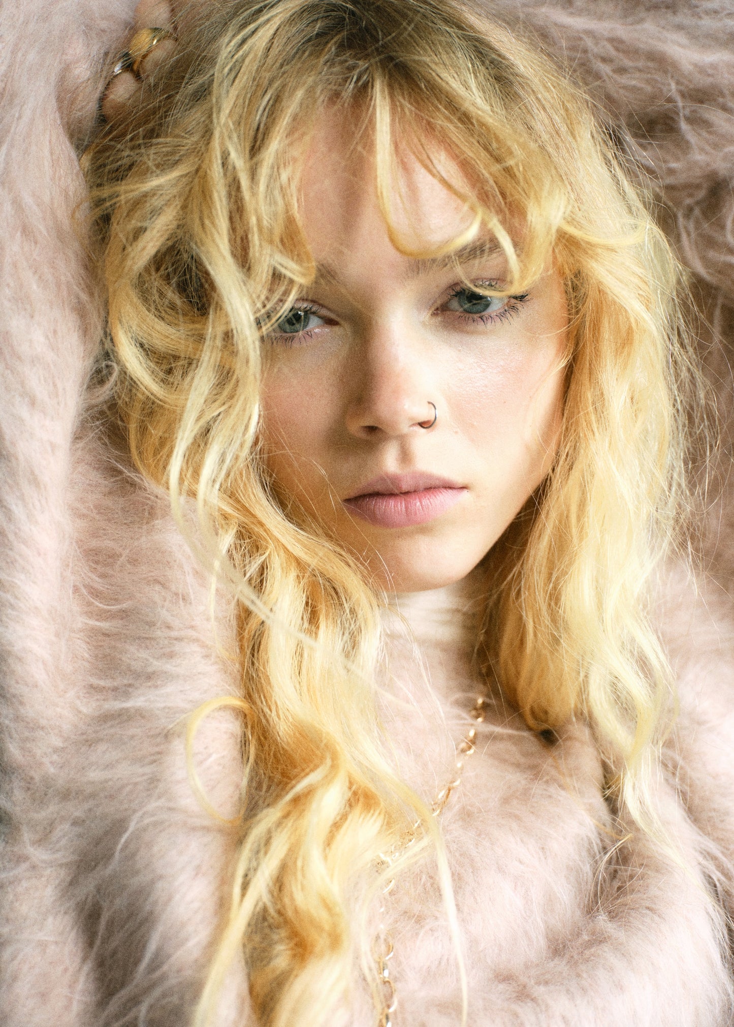 Fur-effect sweater