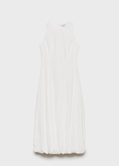 Long balloon-effect dress