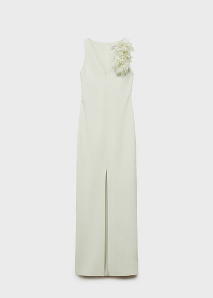 Floral dress with slit detail