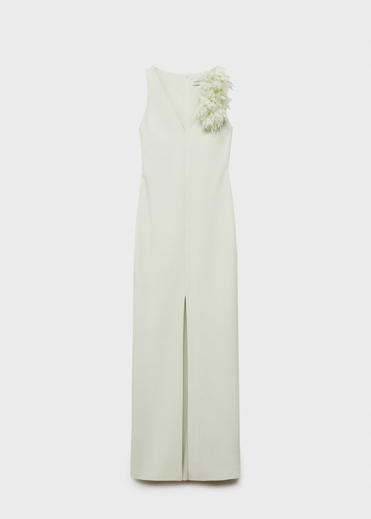 Floral dress with slit detail