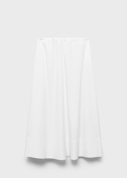 Flared cotton skirt