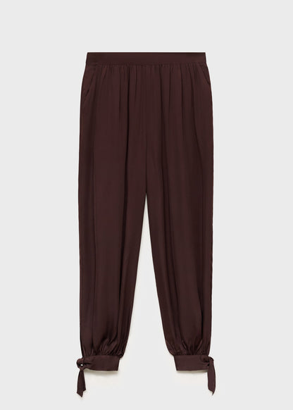 Balloon-style trousers with bows