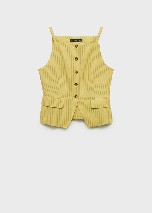 Buttons striped top