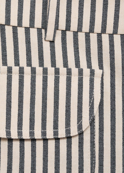 Striped trousers with pockets