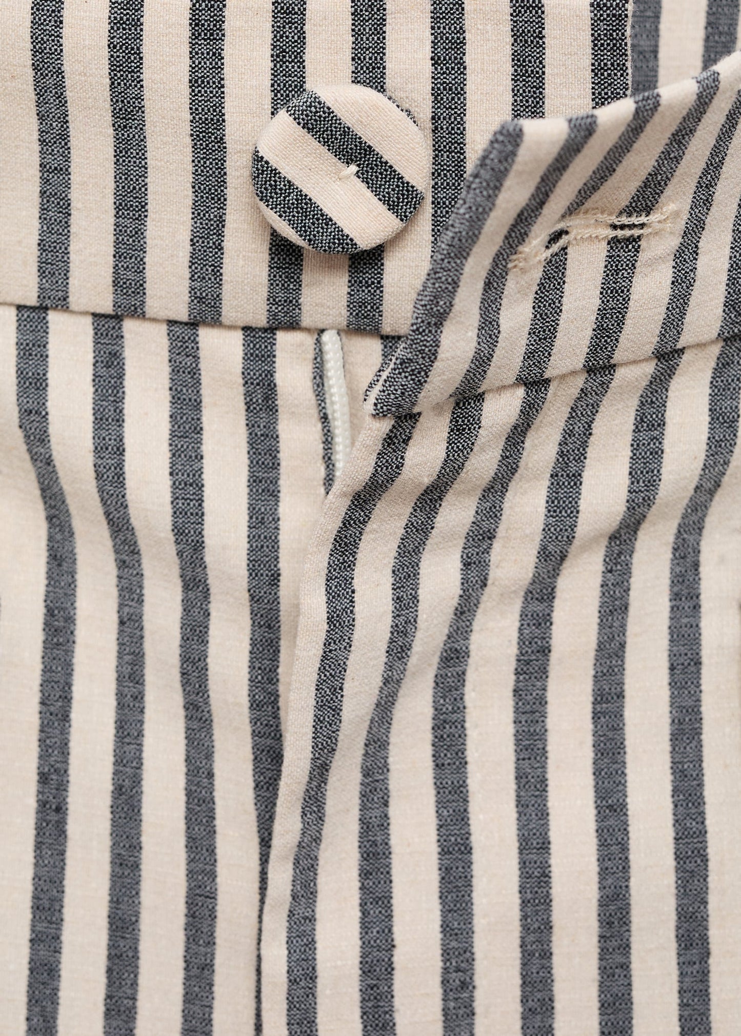Striped trousers with pockets