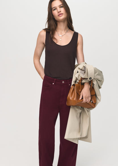 High-rise balloon jeans