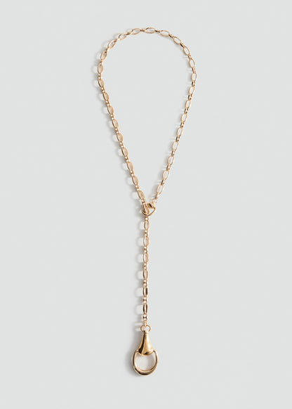 Metallic beaded pendant collar