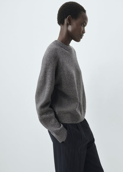 Chunky-knit wool sweater