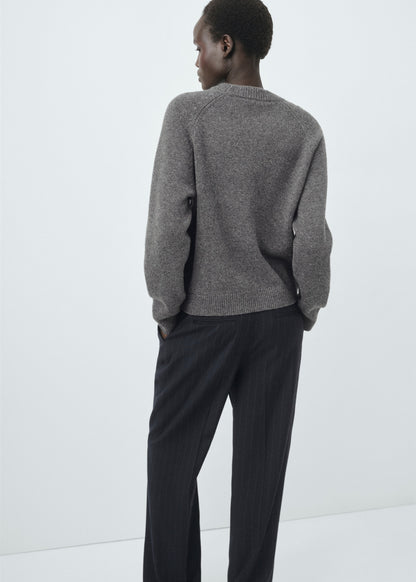 Chunky-knit wool sweater