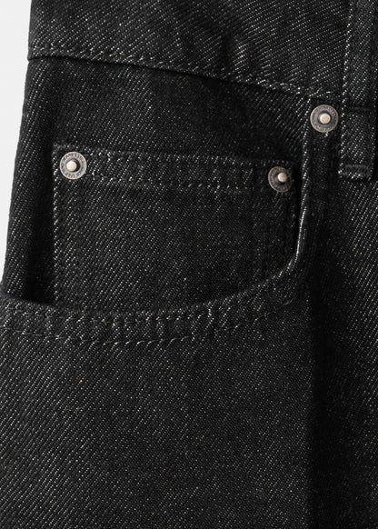 Mid-rise straight jeans