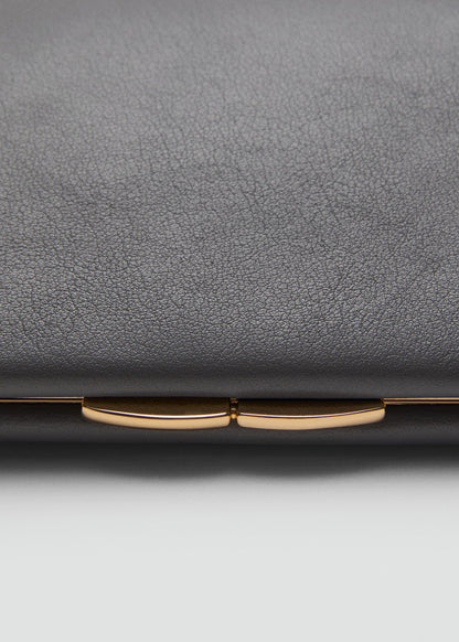 100% leather clutch