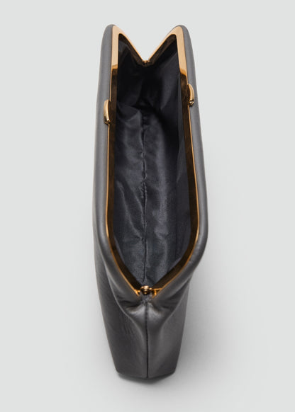 100% leather clutch