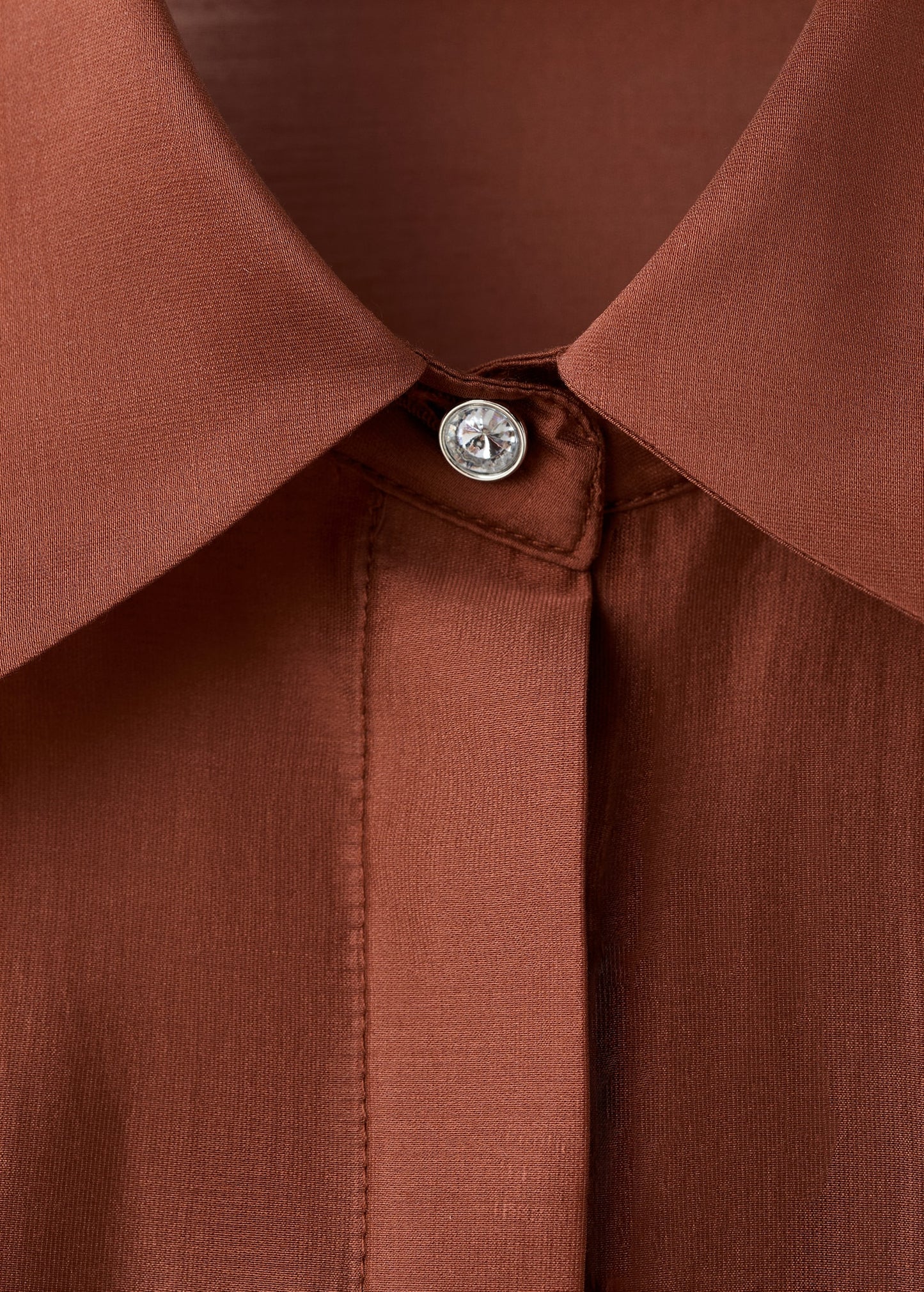 Lyocell shirt with rhinestones