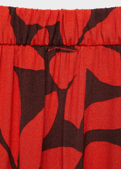 Flowy printed trousers