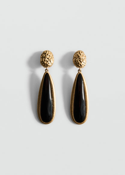 Resin pendant earrings