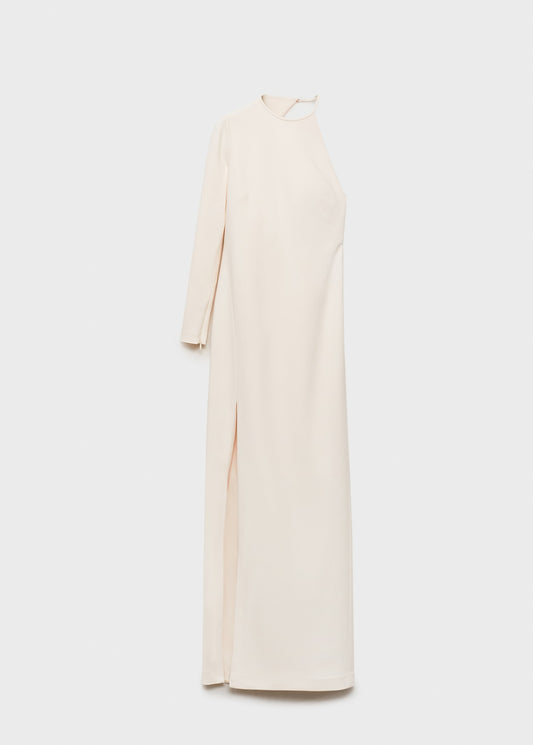 Asymmetrical open-back dress