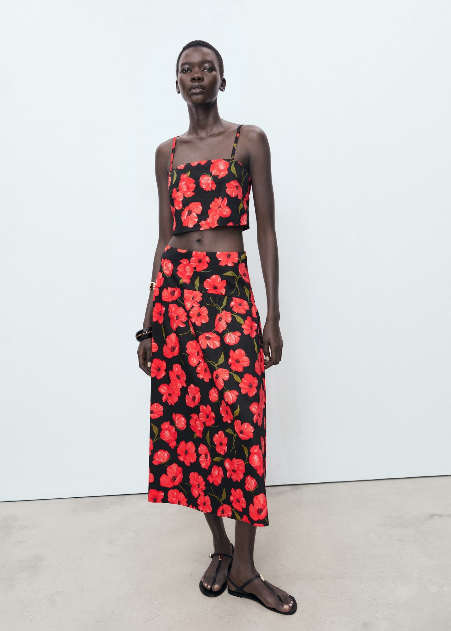 Floral crop top