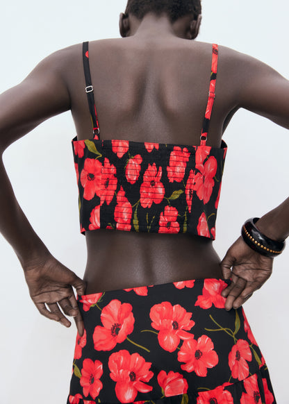 Floral crop top