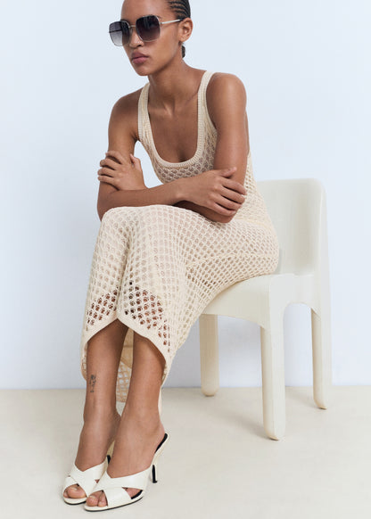Crochet long dress