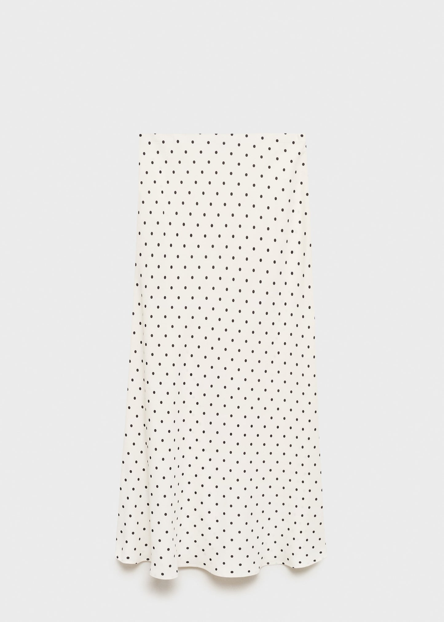 Long polka-dot skirt