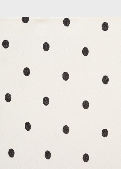 Long polka-dot skirt