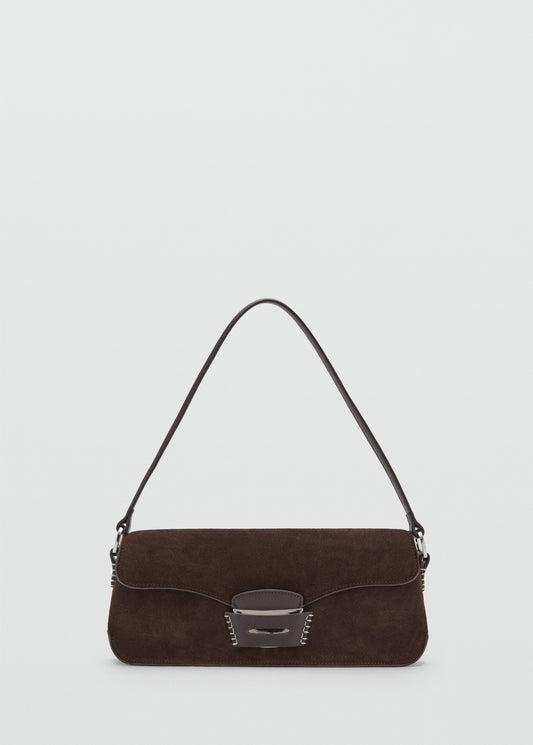 Suede shoulder bag