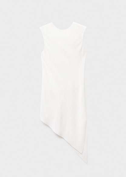 Asymmetrical satin top