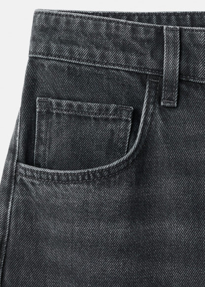Mid-rise balloon jeans