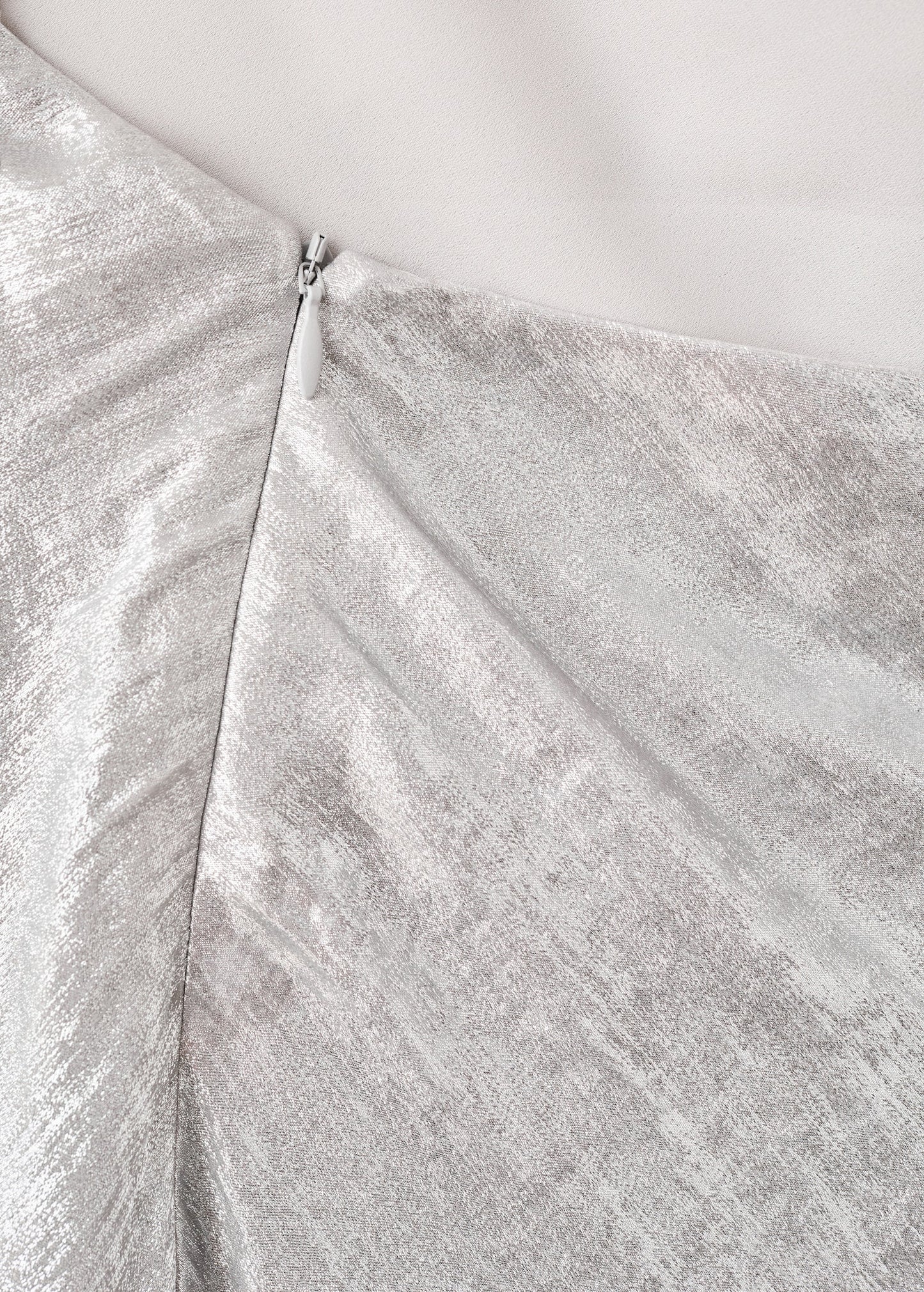 Metallic open-back dress