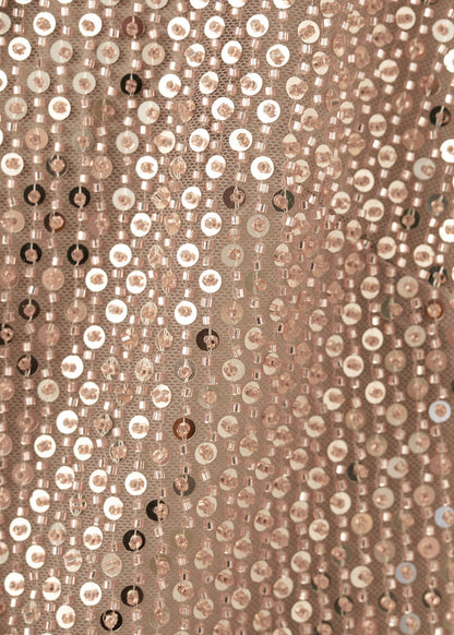 Sequin bow top
