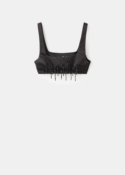 Beaded crop top