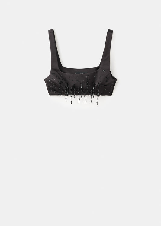 Beaded crop top