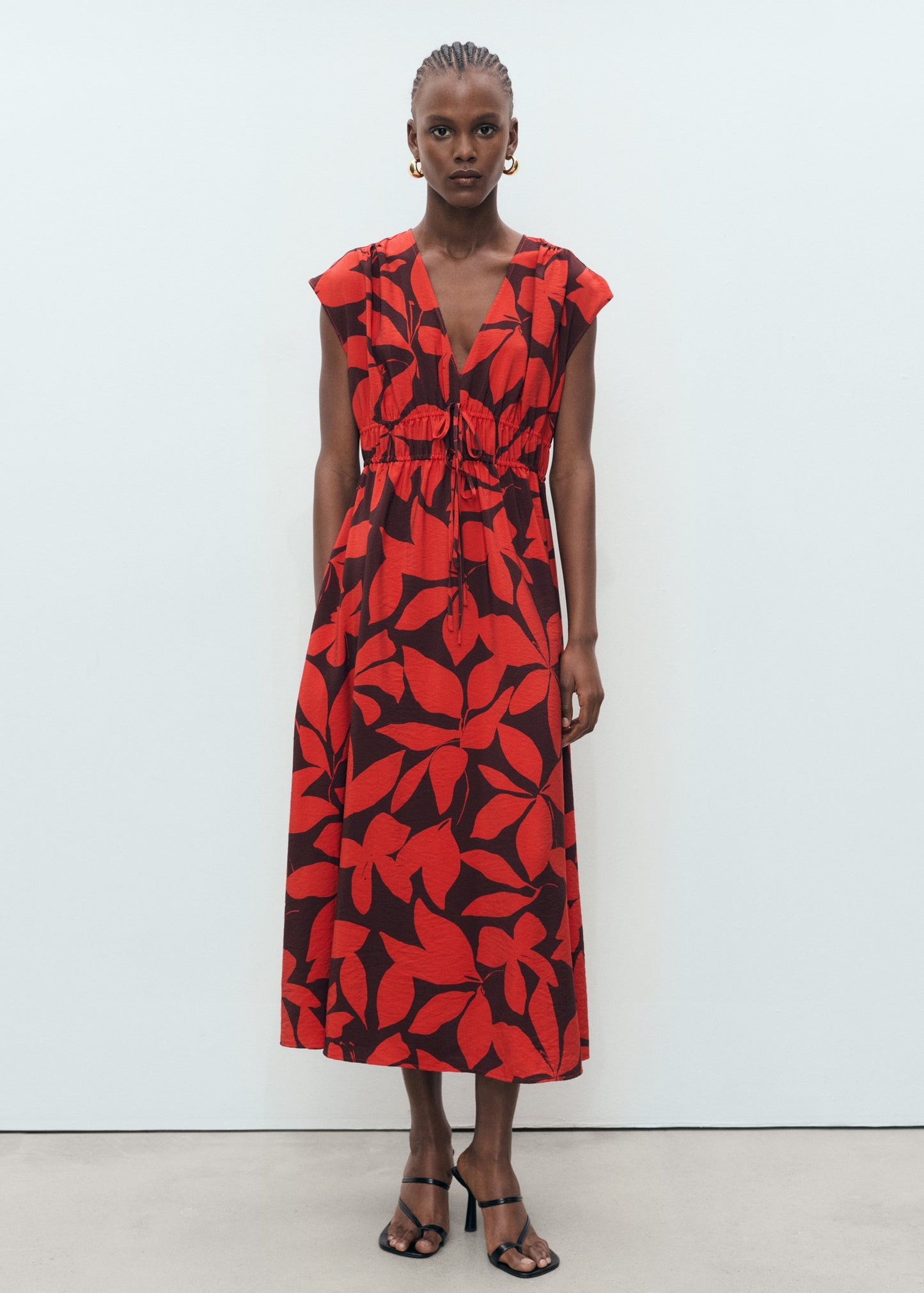 Long printed dress