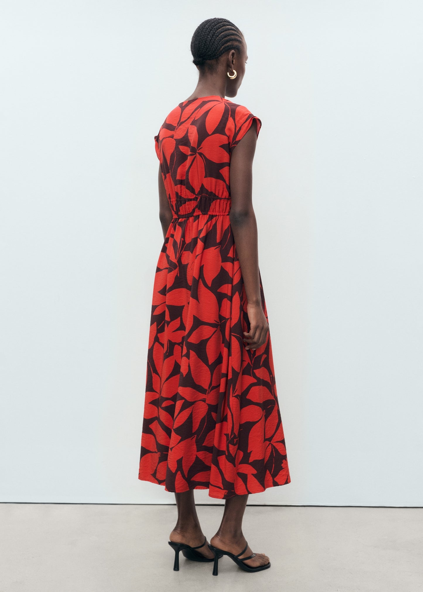 Long printed dress