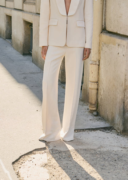 Straight-fit suit trousers