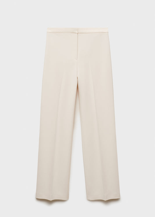 Straight-fit suit trousers