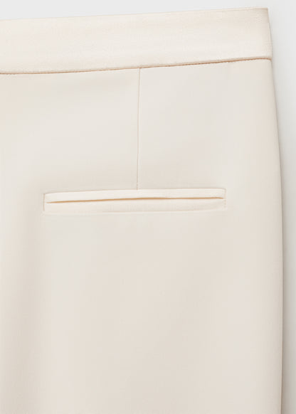 Straight-fit suit trousers