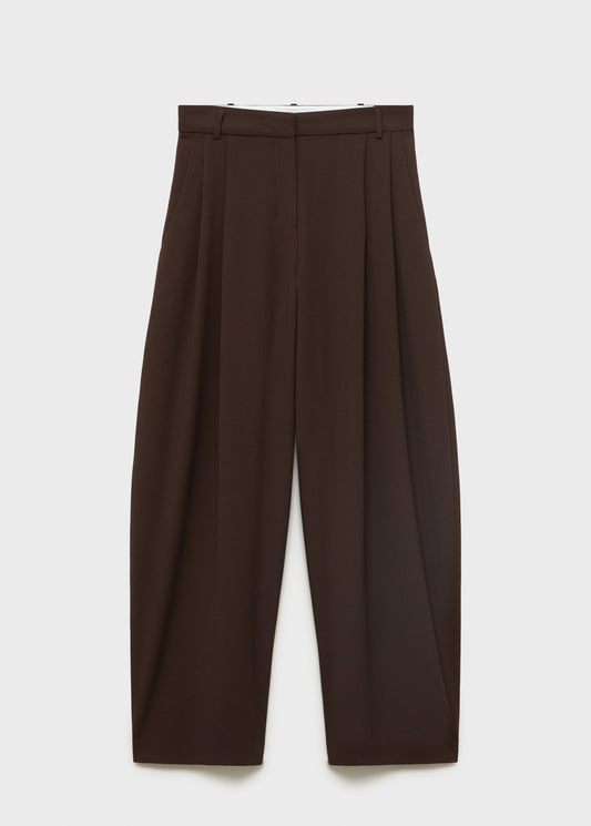 Pleat detail trousers