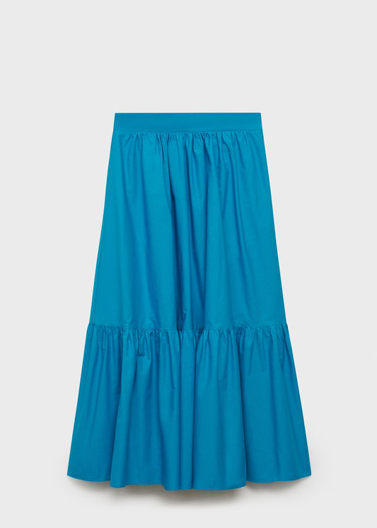 Long flared skirt