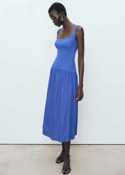 Flared cotton dress