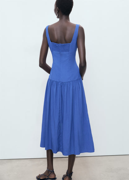 Flared cotton dress