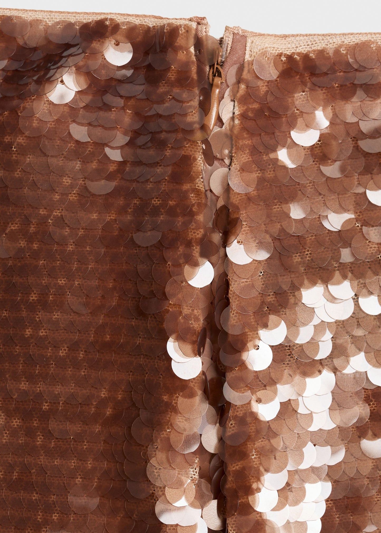 Sequinned midi-skirt