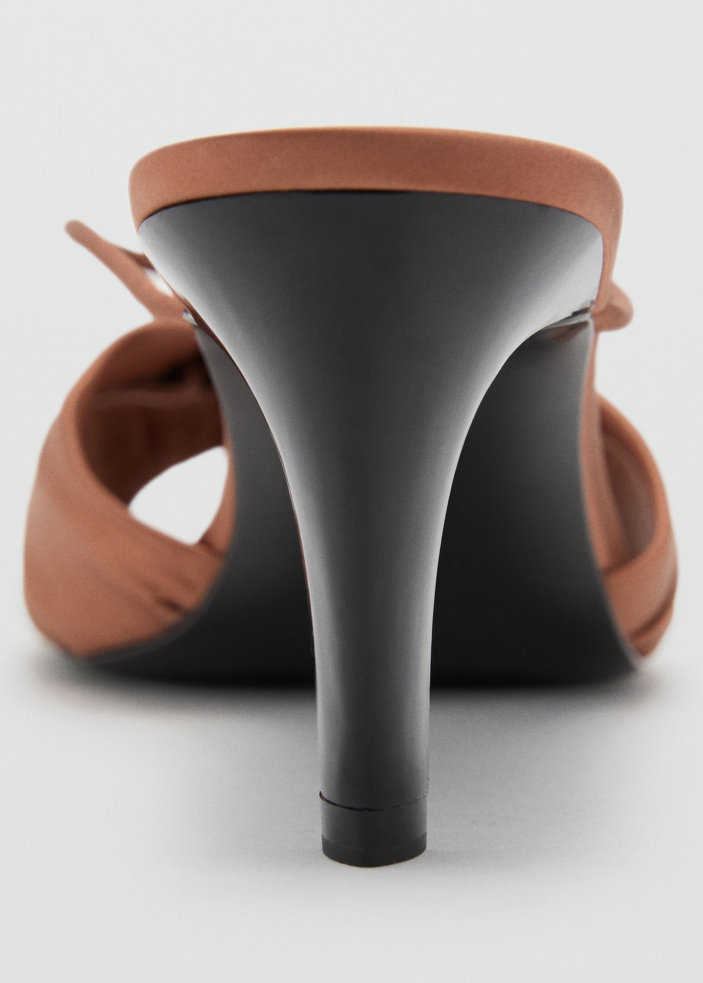 Satin high-heeled sandal