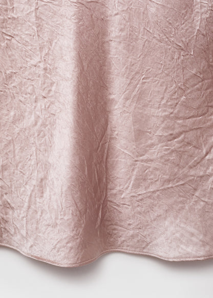 Crinkle-effect satin blouse