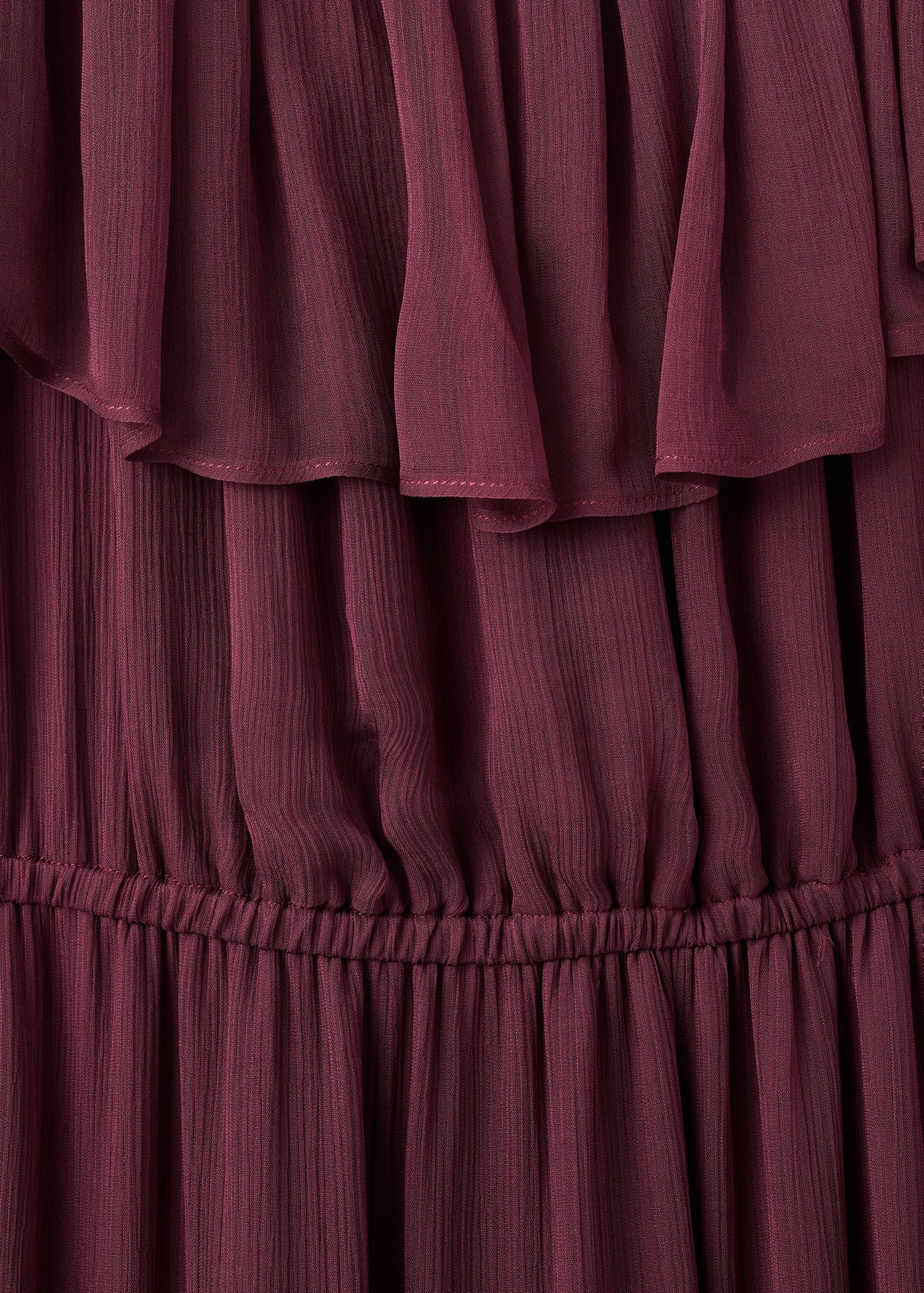 Strapless dress with ruffles