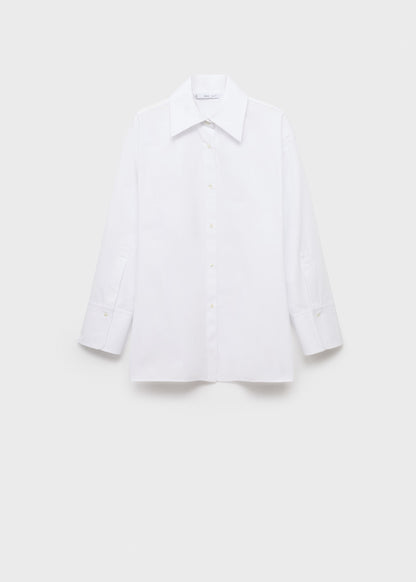 Oversized shirt with crossed back